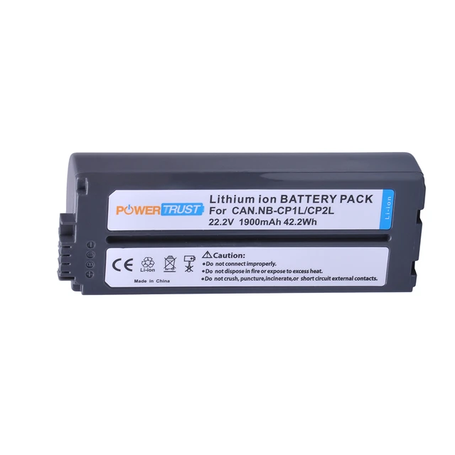 Batterie pour imprimantes portables Canon Selphy - remplacement modèles  NB-CP2LH,NB-CP2L - capacité 2000mAh