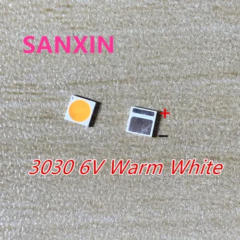 

AOT High Power 1000 pcs/LOT LED 3030 1.6W 6V 2700K Warm white EMC Lighting Application