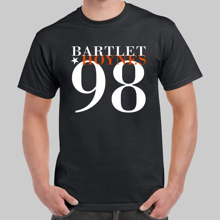 Bartlet Hoynes 98 Campaign The West Wing синяя или черная футболка цвета индиго простые футболки с