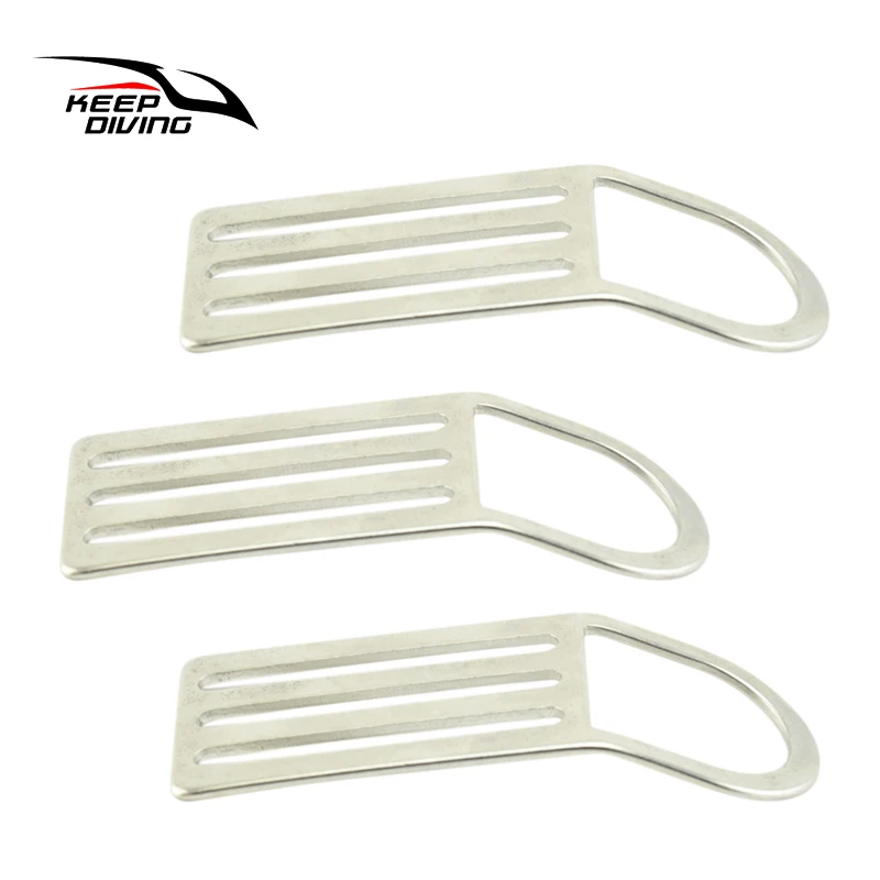3pcs/lot Wholesale 316 Stainless Steel Diving Belt Ring With D ring Scuba Diving Belt bing