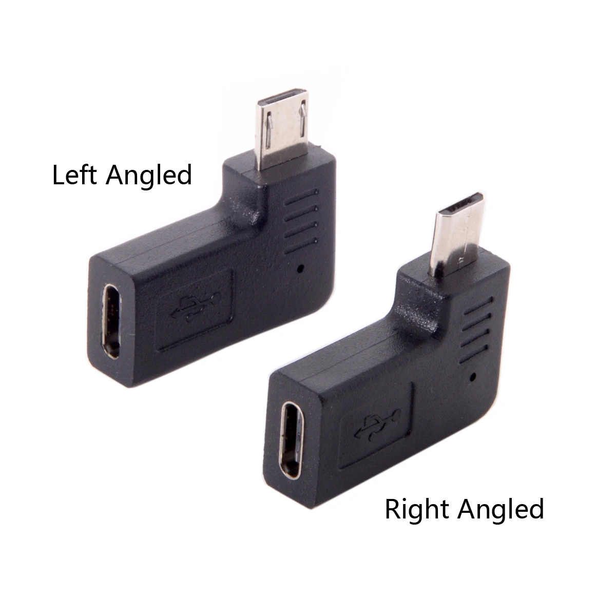 

10pcs/lot USB-C Type-C Female to Micro USB 2.0 5Pin Male Data Adapter 90 Degree Left & Right Angled Type