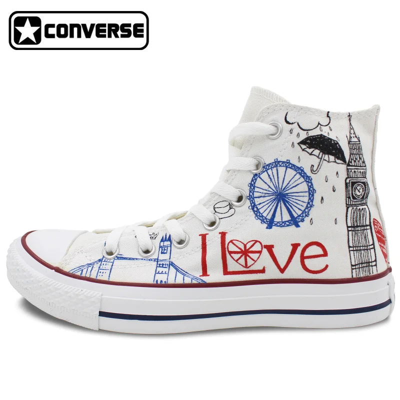Prix pour Femmes Hommes Converse Chuck Taylor ROYAUME-UNI Londres Repère Grande Ben Original Design Peint À La Main Chaussures Femme Homme High Top Toile Sneakers Prix pour Femmes Hommes Converse Chuck Taylor ROYAUME-UNI Londres Repère Grande Ben Original Design Peint À La Main Chaussures Femme Homme High Top Toile Sneakers