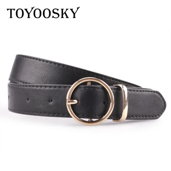 

Women Men Belt Strap Round Buckle Faux Leather Belt for Men Pants Jean Black Brown Pin Buckle Belt Strap For Women Man 2018