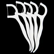 50 штук Пластиковые зубочистки, белые зубочистки