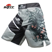 SOTF men s Japanese warrior gray sports font b fitness b font angle pants Tiger Muay