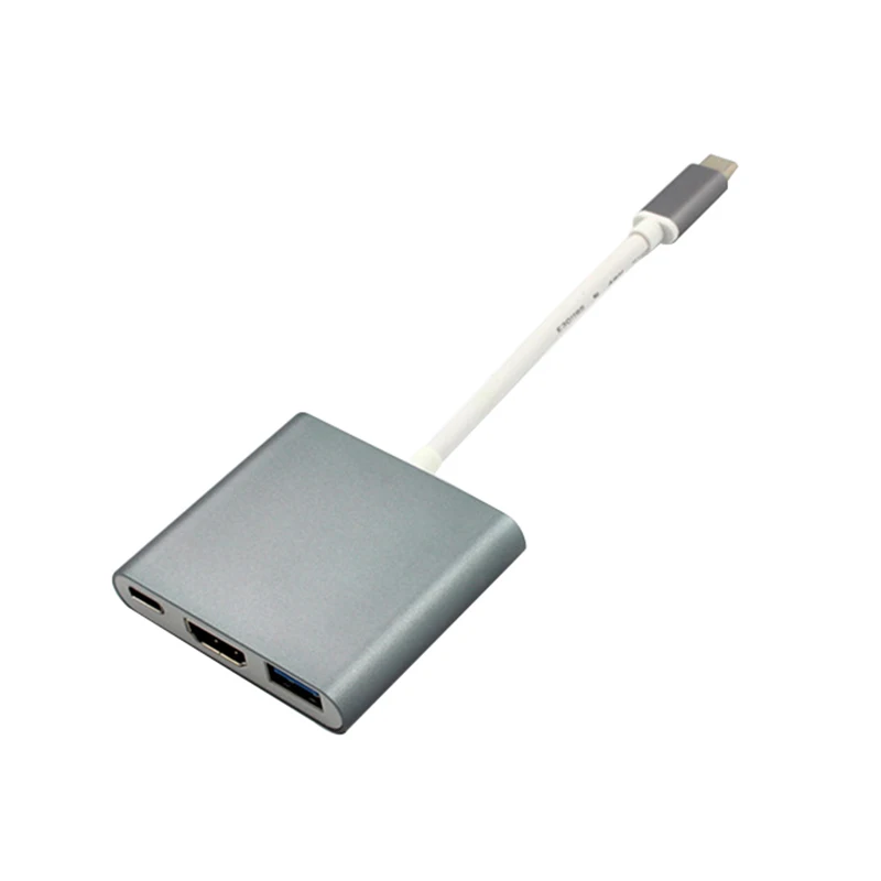 Новый Тип C USB 3 1 к USB-C 4K HDMI 0 адаптер в концентратор для Apple Macbook | Электроника