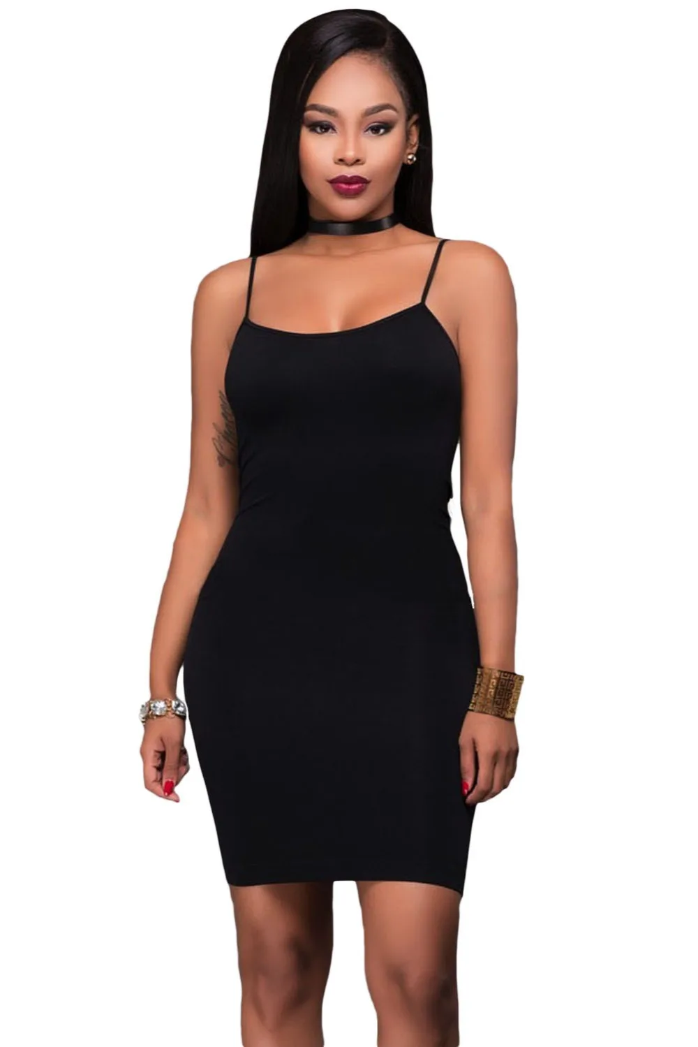 Black-Seamless-Bodycon-Dress-LC22953-2-1