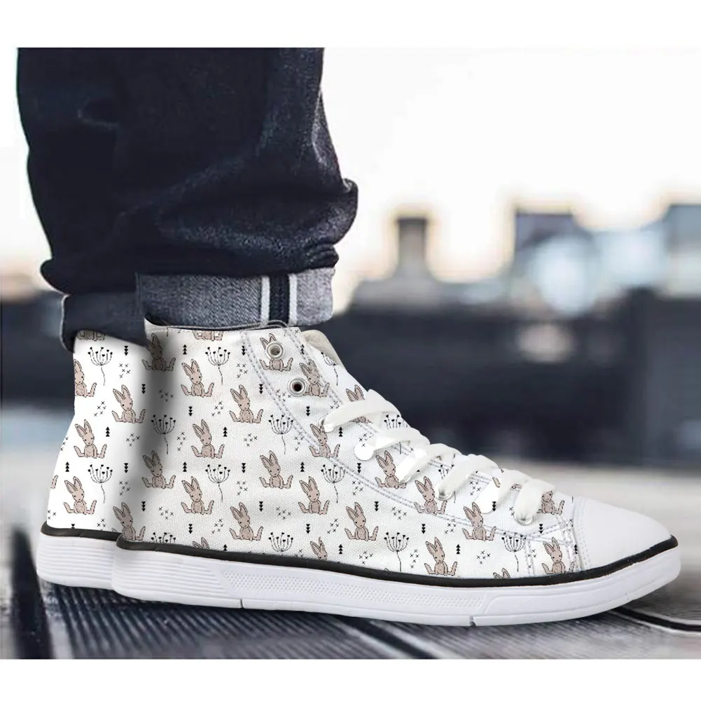 

Rabbit Pattern Printing High Top Canvas Women Shoes Tenis Feminino Casual Platform Sneakers Comfortable Ladies Shoes