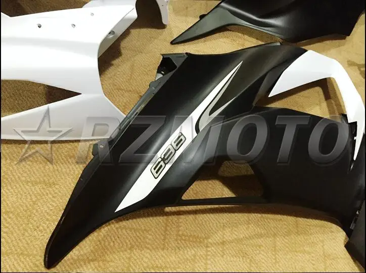Набор для противоблокировочной тормозной системы пригодный для Kawasaki ZX6R 2013 мотоциклов Обтекатели ZX-6R Ninja 636 599 кузова черный белый