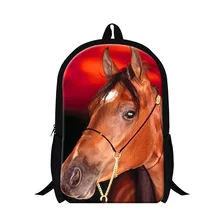Dispalang Cheval Animal Impression Mâle Femmes Sacs À Dos Enfants École Sacs Enfants Sac À Dos D’épaule de Voyage Occasionnel Sacs Mochila