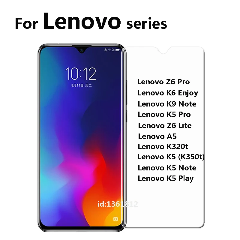 

Lenovo Z6 K5 Pro Lite K9 K320t K350t Note Play Tempered Glass High Quality Screen Protector Film For Lenovo K6 A5 Enjoy Glass