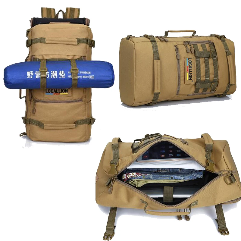 Superior dos Homens do Exército Bolsa dos Homens Qualidade Militar Molle Tático Mochila Multifunction Bolsas Escalada Montanhismo Caminhadas 12 Cheap Mochilas escal.