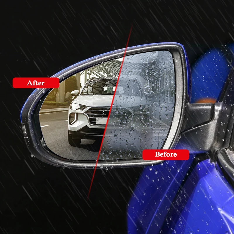 

2PCS Car Waterproof Anti Fog Film Rearview Mirror Film Sticker Window Clear Sticker For Hyundai Tucson 2019-Presen Car Accessory