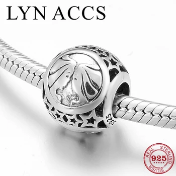 

Creative DIY 925 Sterling Silver Gemini Stars Sign Metal Beads Charms Jewelry Making Fit Original Pandora Charms Bracelets