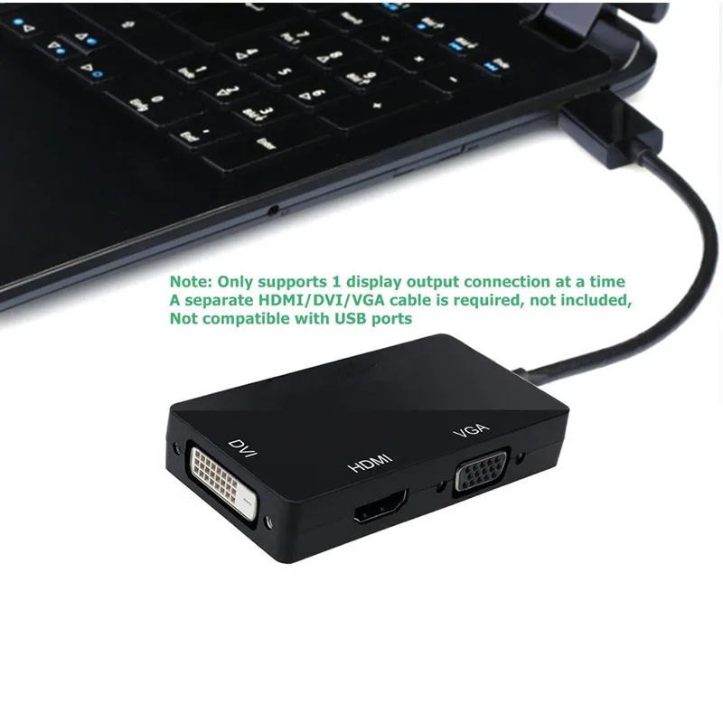 BESIUNI 3 в 1 Дисплей Порт DP к HDMI DVI VGA Кабель-адаптер 1080P Дисплей порт конвертер Разъем для ПК проектор ноутбук HDTV