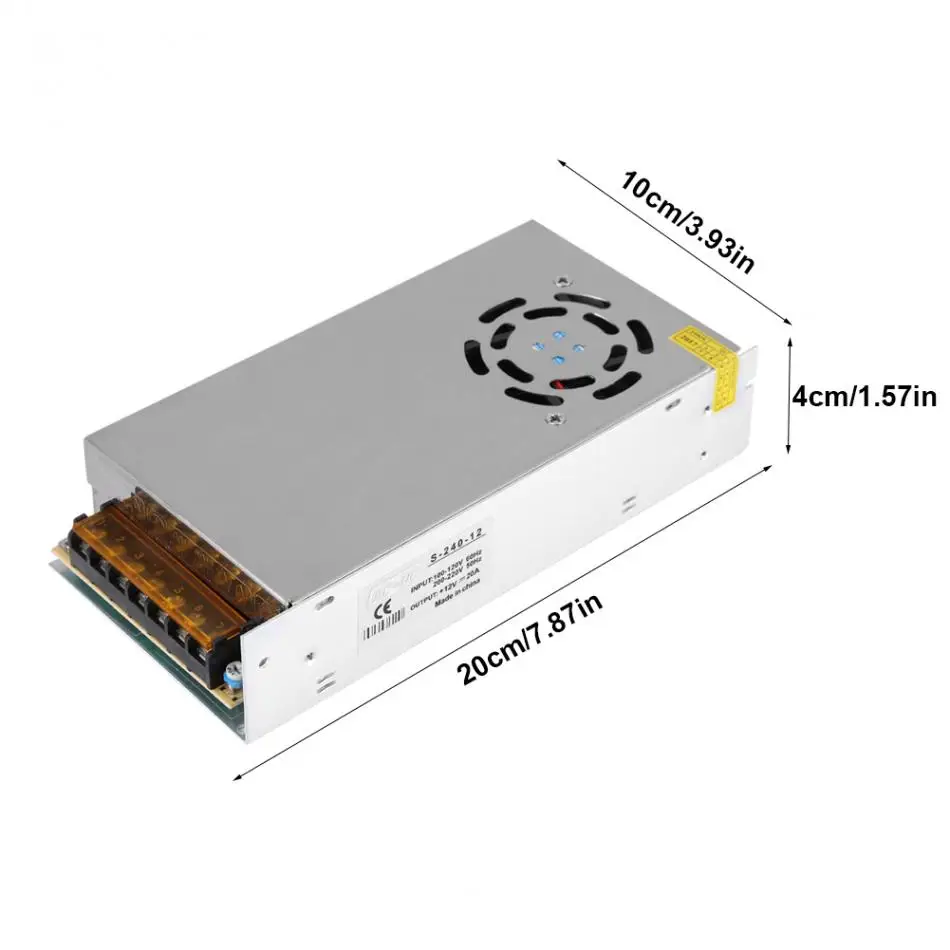 DC 12 V светодиодный адаптер переключения питания трансформатора для освещения устройство контроля безопасности