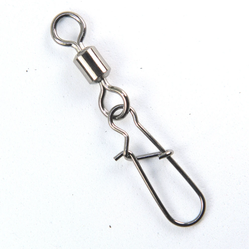 100PCS 2 3 4 6 8 10 Fishing Connector Pin Bearing Rolling Swivel