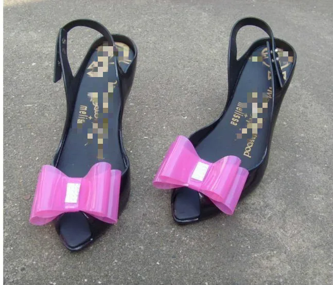 

Jelly shoes candy color and fashion innovative design of the fish mouth shoes crystal plastic sandals