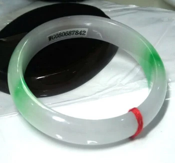 

437 China's beautiful natural jadeite jade bangle bracelet 55 mm (A0429)