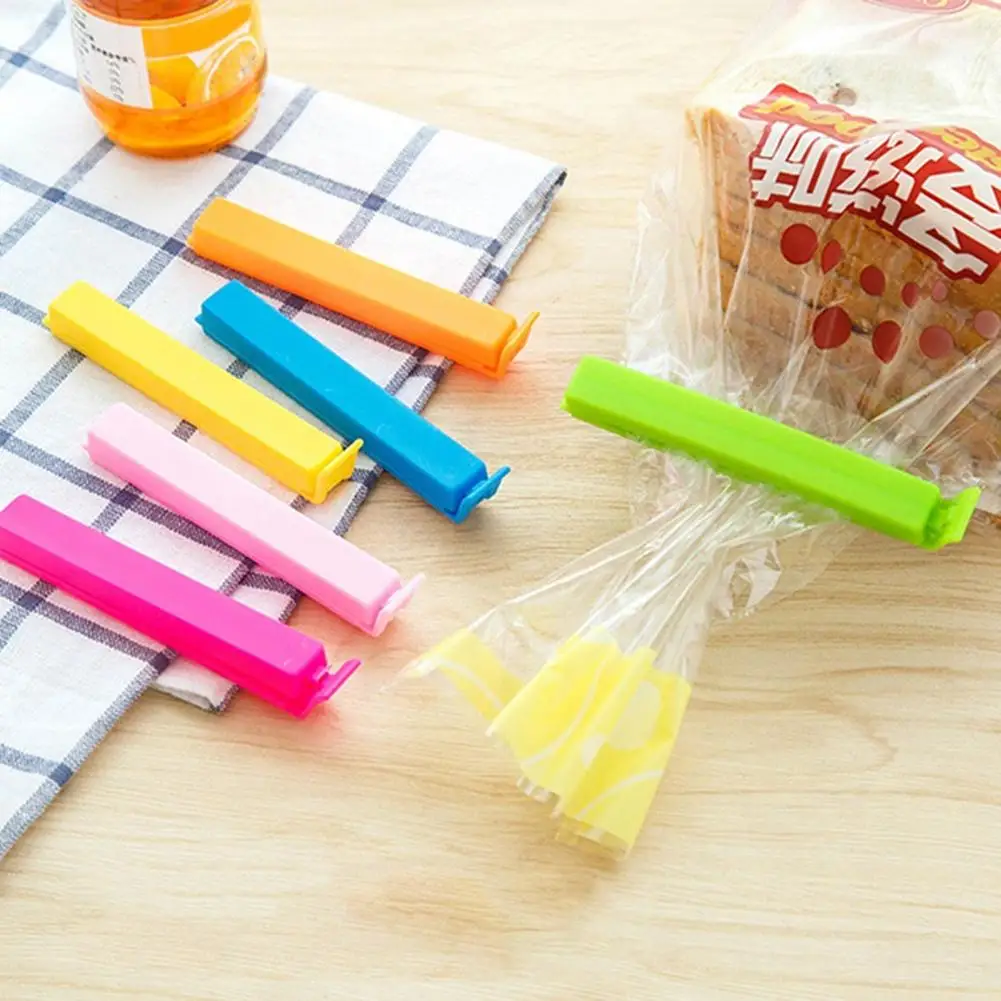 

10Pcs Kitchen Sealing Clip Storage Snack Food Fresh Keeping Seal Sealing Bag Clip Sealer Clamp Plastic Tool 2019