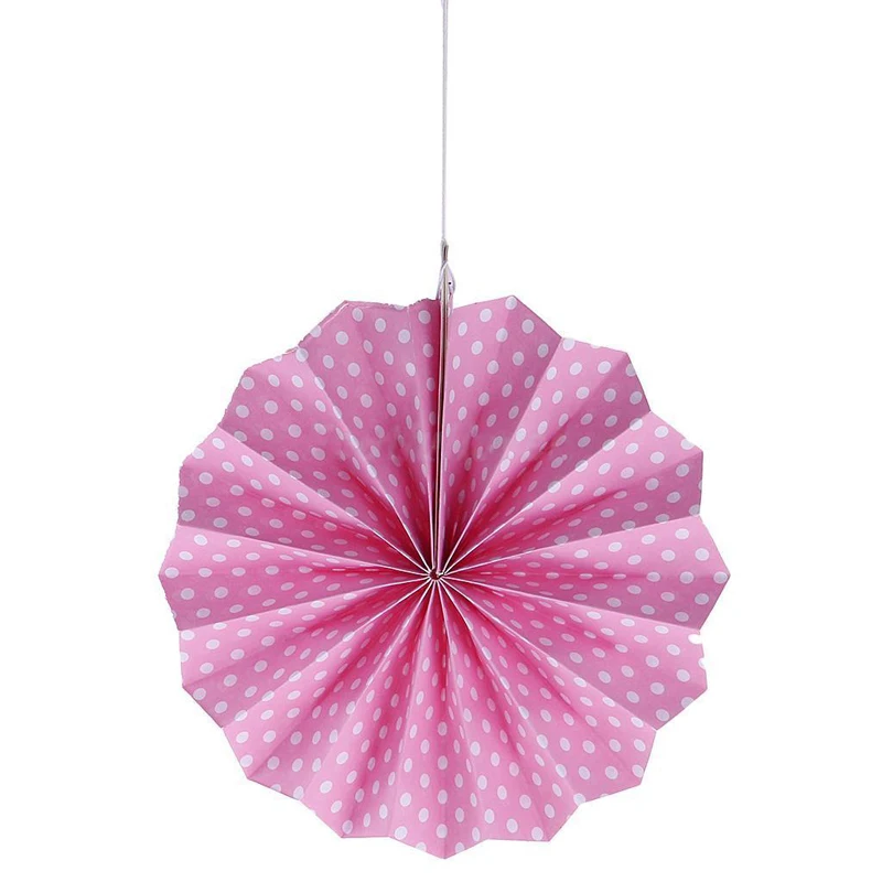 DIY 6Pcs/Set Hanging Paper Fan Pinwheel Garland Children Birthday Party Decor 5 Colors 2019 new