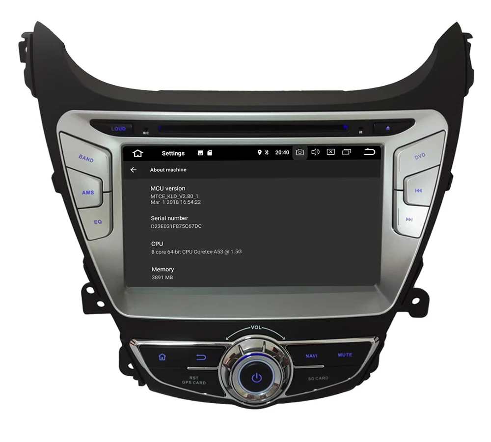 Sale 8" Octa Core 4G Android 8.1 4GB RAM 64GB ROM RDS Car DVD Player Radio GPS Glonass Navigation For Hyundai Elantra I35 2014 2015 4