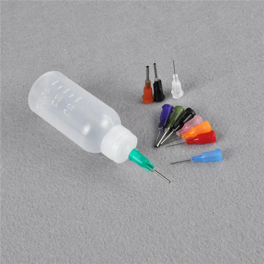 Новое поступление флюс паста+ 11 Needles30ml прозрачное полиэтиленовое игла раздаточное устройство бутылка для канифоль припой