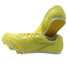 men women spikes long or short Running dash sprint sports shoes breathable ultra light track field trainer athletic shoes