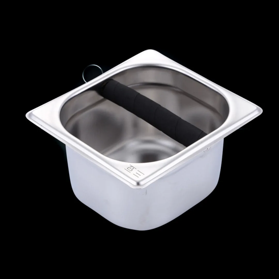 1pc Stainless Steel Tool Accessory Coffee Knock Box for Espress Coffee Maker Machine