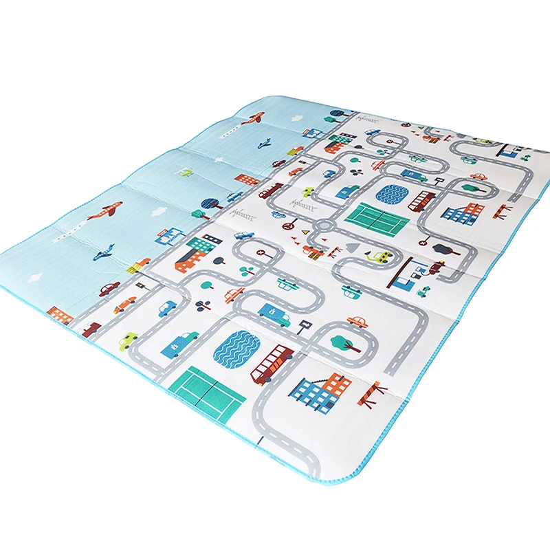 

200*180CM Baby Play Mat Road Kid Rug Blanket Developing Mat Soft Floor Children Waterproof Pad Gym Activity Crawling Carpet