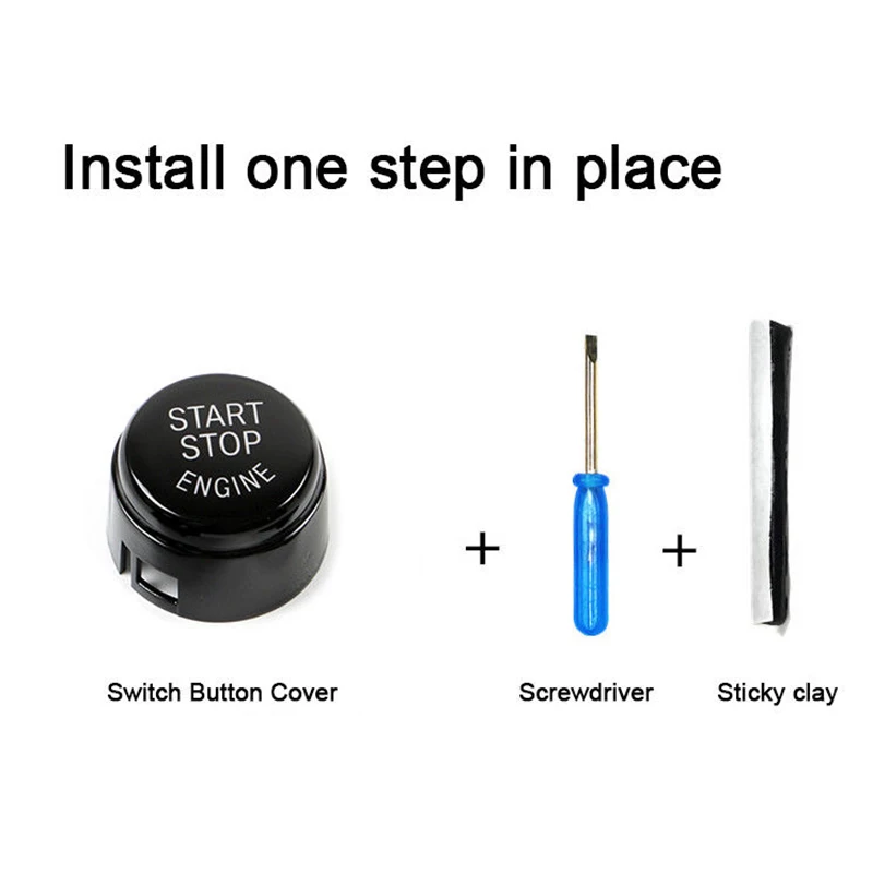buy Stop Screwdriver Accessories Button Cover Decor Black Start For BMW F20 F10 F01 F48 F26 F15 F16 Replaces Stock