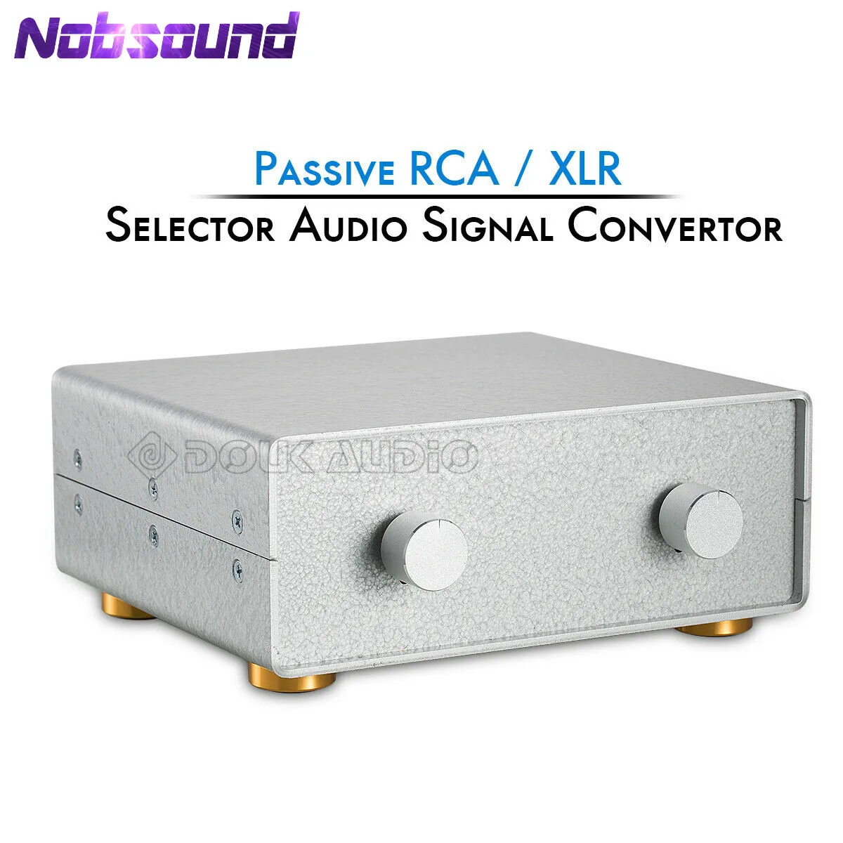 Nobsound 2 в OUT сбалансированный односторонний преобразователь аудиосигнала XLR/RCA Amp