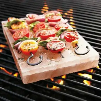 

20x10cm Himalayan Salt Block Barbecue Salt Slab For Outdoor Camping Cooking Accessories Edible Salt Portable Barbecue Salt Brick