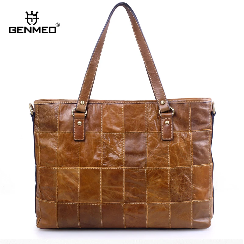 

New Arrival Vintage Genuine Leather Handbag Women Cow Leather Fashion Bags Sexy Ladies Shoulder Bag Retro Leather Messenger Bag