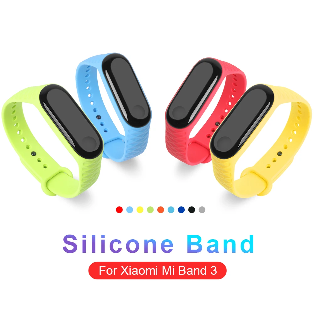 

2019 Bracelet For Xiaomi Mi Band 3 4 Strap Replacement Silica Gel Wristband Band Strap For Xiaomi Mi Band 4 Bracelet