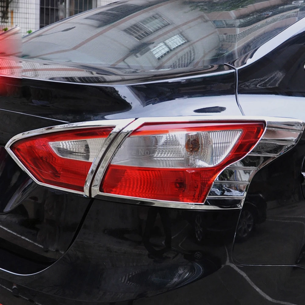 Brand New Chrome ABS Rear Tail Light font b Lamp b font Cover Trim Molding Accessories