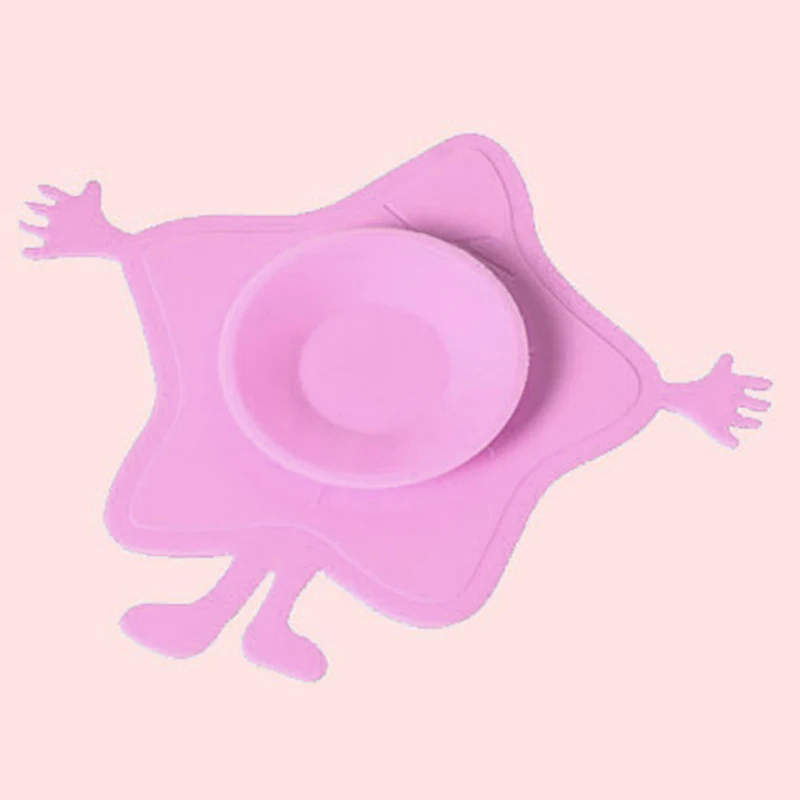 Baby Children Kids Bowl Sucker Suction Double Sided Non-Slip Baby Feeding Silicone Tableware Plate Dishes