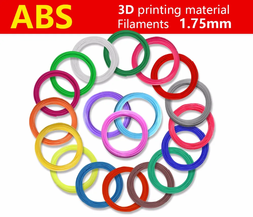 Качественный продукт пластик для 3д ручки 20 цветов 1.75mm abs абс 3d pen plastic filament pla ручка