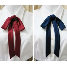 JK японская школьная форма качественная атласная лента галстук-бабочка удлинение свинцовый многоцветный галстук с цветами