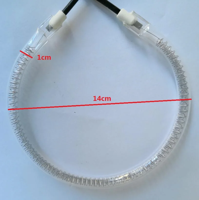 110 Напряжение галогенная Конвекционная Печь круглая нагревательная трубка диаметр 14 см