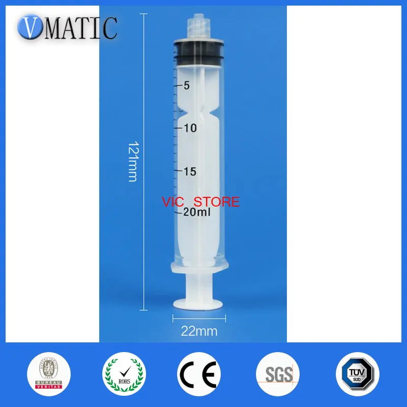 Не стерилизованный 20cc/ml ручной пластиковый шприц