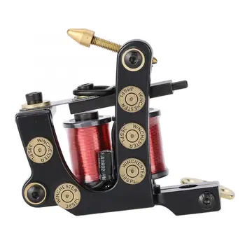 

8 Wraps Professional Alloy Tattoo Machine Copper Coils Tattoo Liner Machine Gun Permanent Make Up Machine