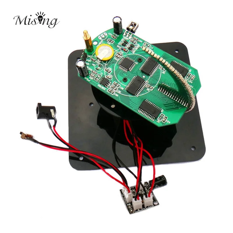 

Mising DIY Spherical Rotating LED Kit POV Soldering Training Kit LED Modules Blue And Red