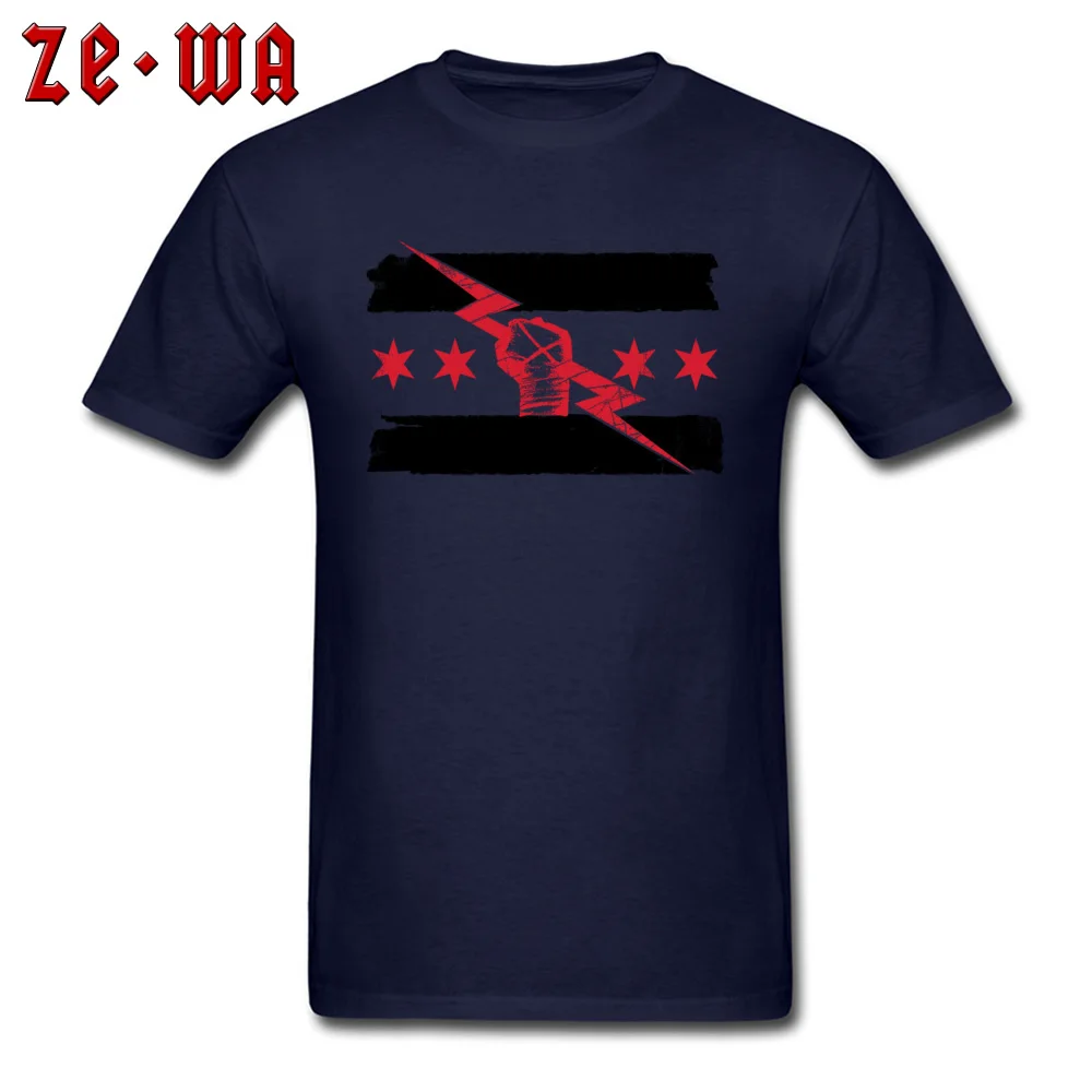 CM_Punk_Logo2 Company Normal Tees Round Collar Labor Day Pure Cotton Short Sleeve T Shirt for Male Print Tops Tees CM_Punk_Logo2 navy