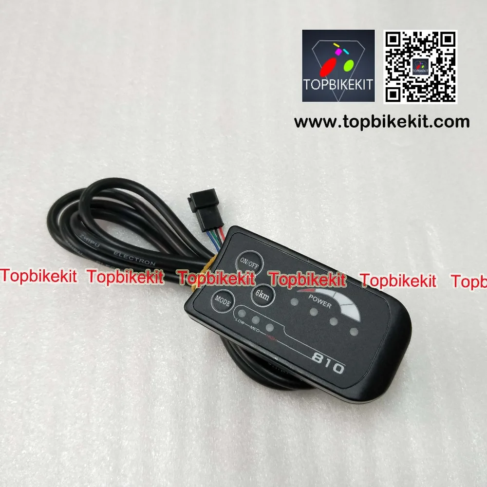 Ebike дисплей светодиодный 24 В/36 В/48 В LED810 измеритель уровня панель 4 провода для