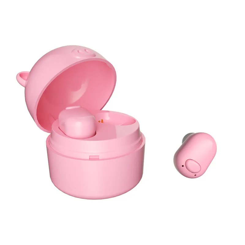 

S620 TWS Bluetooth 5.0 Earphone Mini True TWS Cute Pig Wireless Headphones In-Ear Bluetooth Headset Stereo Earbuds Charging Case