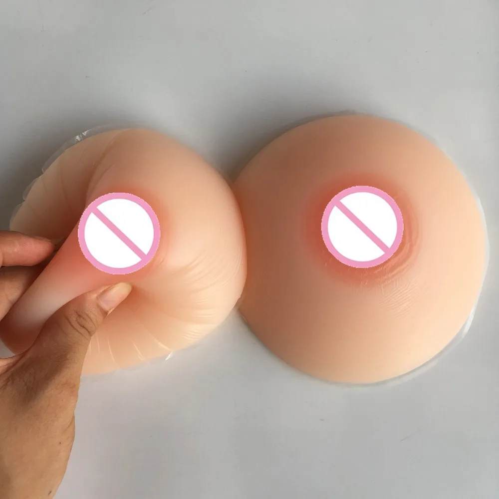 500g real round silicone breasts drag queen crossdressing fake form boobs soft touch A cup |