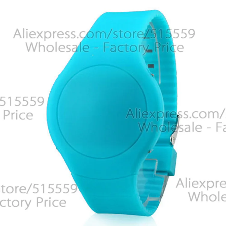 Hot Sell 100pcs/lot Digtal LED Watches Round Dial Touch LED Watches