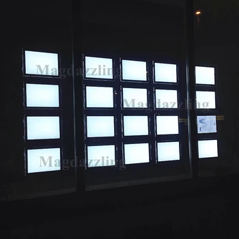 

A4 Magnetic Acrylic Frame LED Illuminated Real Estate Window Display Single Side Light Panel for Real Estate Windows(20pcs/lot)