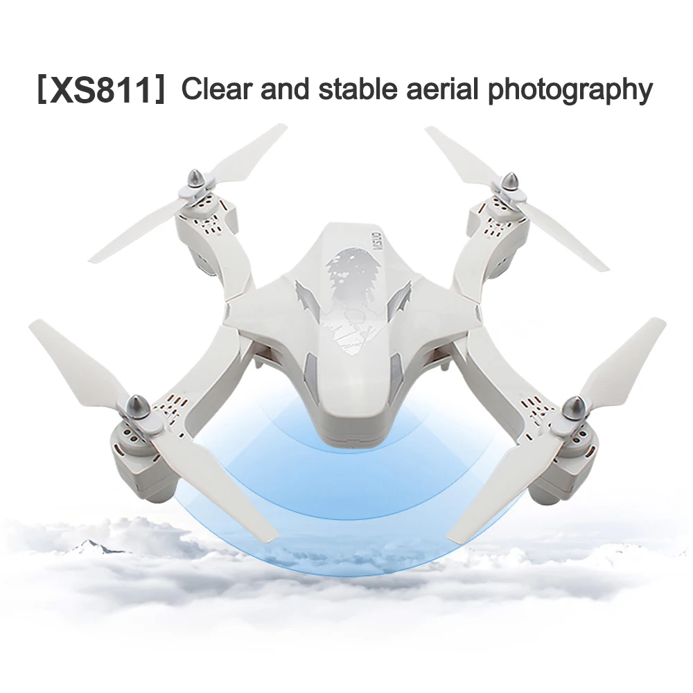 VISUO Радиоуправляемый Дрон XS811 GPS 5G Wi Fi FPV 720 P широкоугольная камера складной